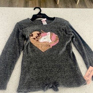 Soft unicorn, pink and gray pajamas